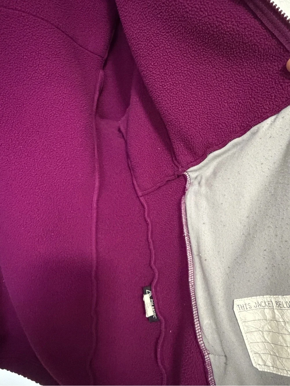 The North Face Girls' Purple Hooded Puffer-Fleece Jacket